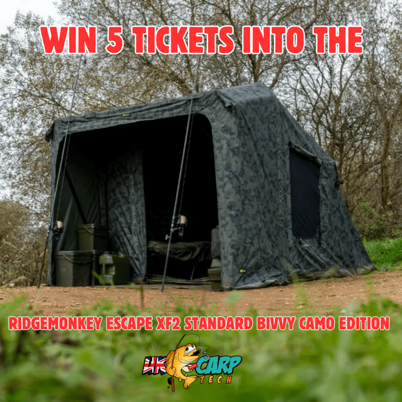 WIN 5 TICKETS INTO THE RIDGEMONKEY ESCAPE XF2 STANDARD BIVVY CAMO EDITION (AUTO DRAW) #8