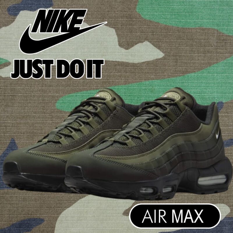 CARPY GREEN NIKE AIR MAX 95 TRAINERS