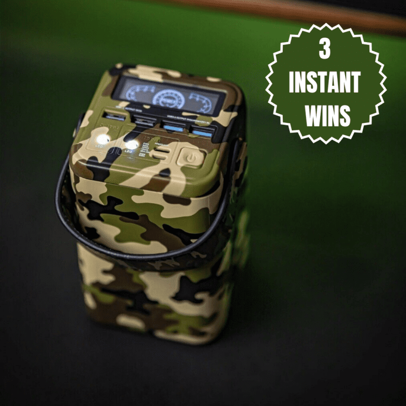 4 Chances To Win A Camo Power Bank 60000 Mah