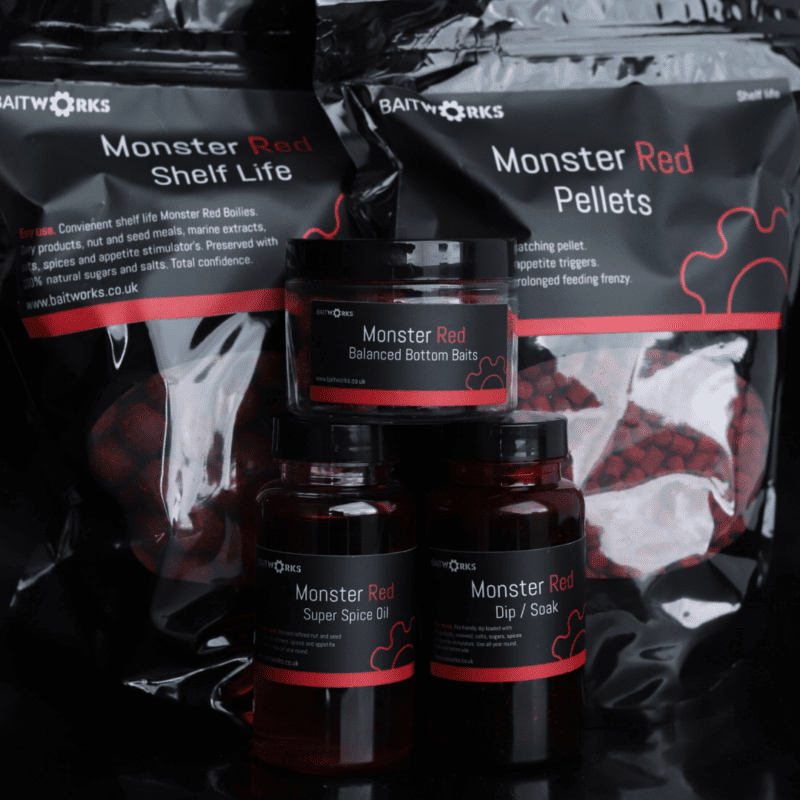 10 Chances To Win Baitworks Monster Red 1KG Starter Deal Bundle