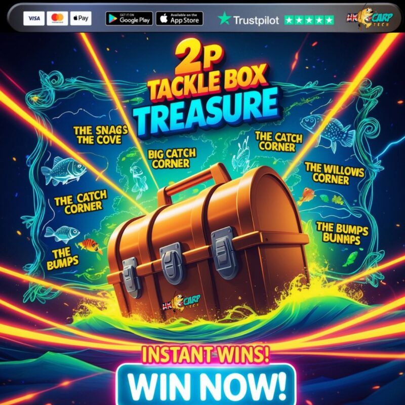 2P TACKLE BOX TREASURE COMP 500 PRIZES