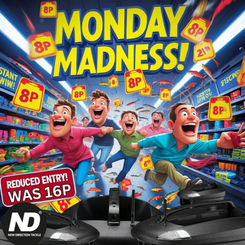 MONDAY MADNESS WIN ND2 BAIT BOAT NOW FOR JUST 8P A ENTRY! (TODAY ONLY)