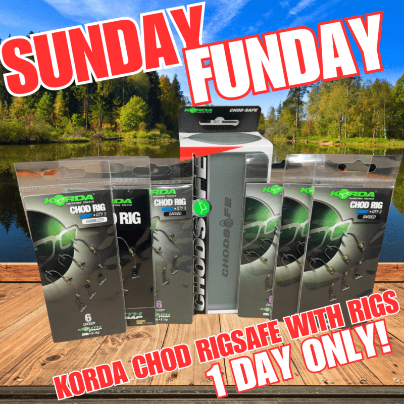 SUNDAY FUNDAY KORDA CHOD RIGSAFE WITH RIGS (AUTO DRAW)